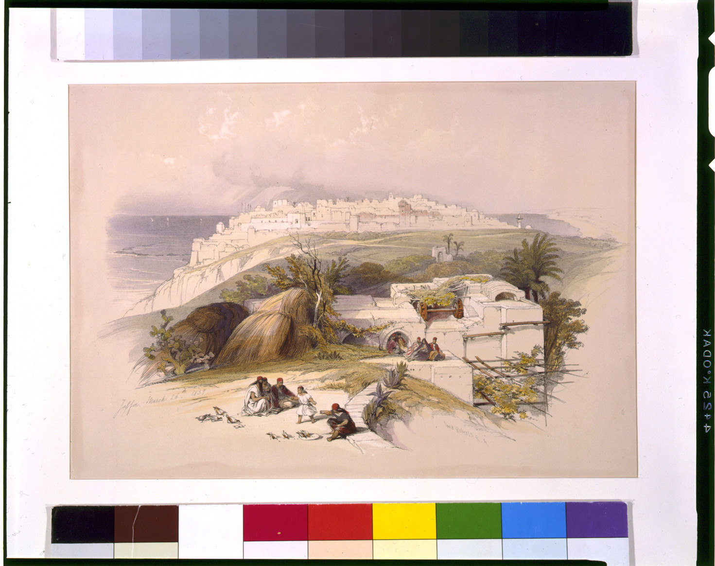 Jaffa March 26th 1839 / David Roberts, R.A., [published 1843] — antique lithograph