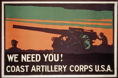 We need you! Coast Artillery Corps U.S.A. / Tolson Rode Brand Litho. N.Y.C.