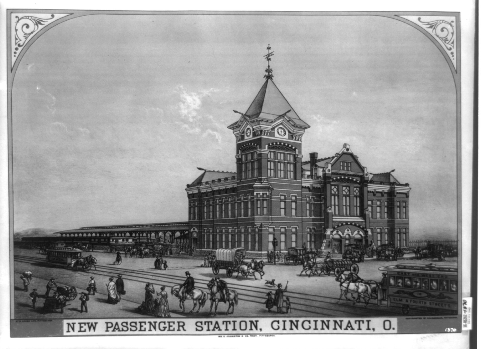 New passenger station, Cincinnati, O., [no date recorded on shelflist card] — historic print