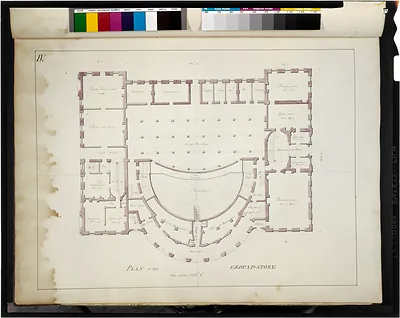 [Theater and hotel building (Theatre Richmond Virginia. 10-Ground floor plan]"