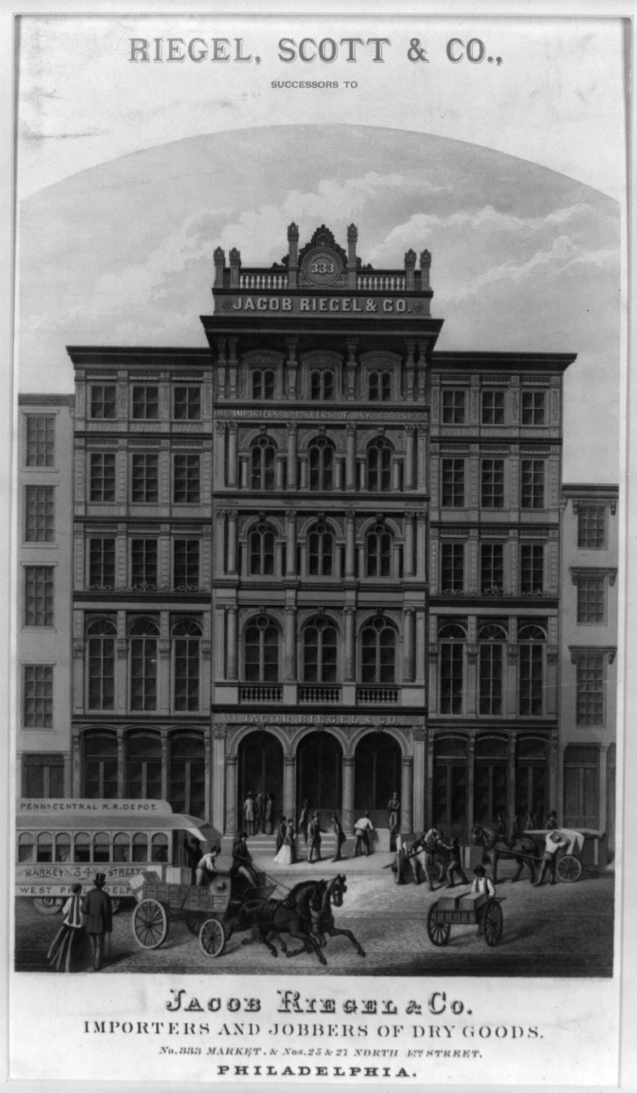 Riegel, Scott & Co. importers and jobbers of dry goods... Philadelphia, [no date recorded on shelflist card] — historic print