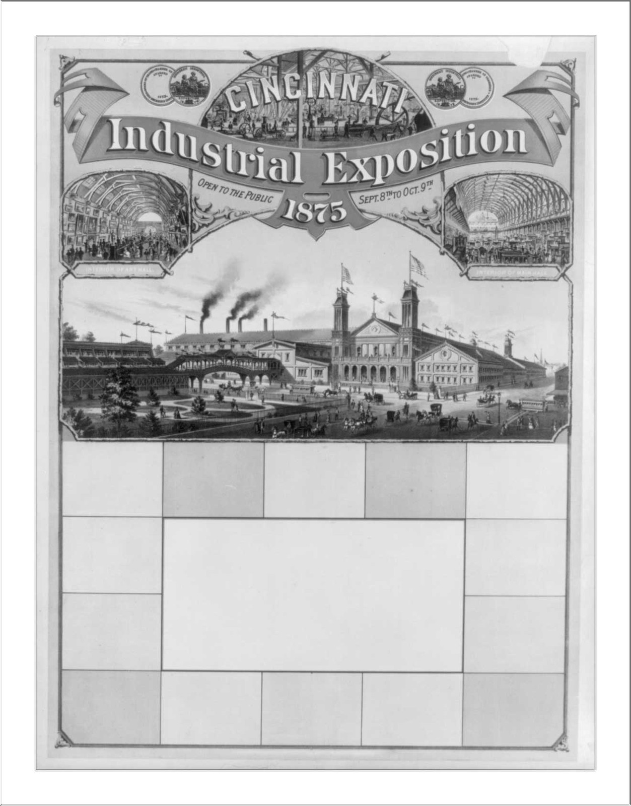Cincinnati Industrial Exposition, 1875, c1875. — historic print