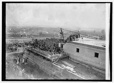 Geo. Wash. Memorial cornerstone laying, 11/1/23