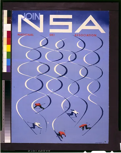Join NSA, National Ski Association / Herbert Bayer.