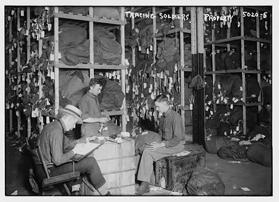 Tracing soldier's lost property