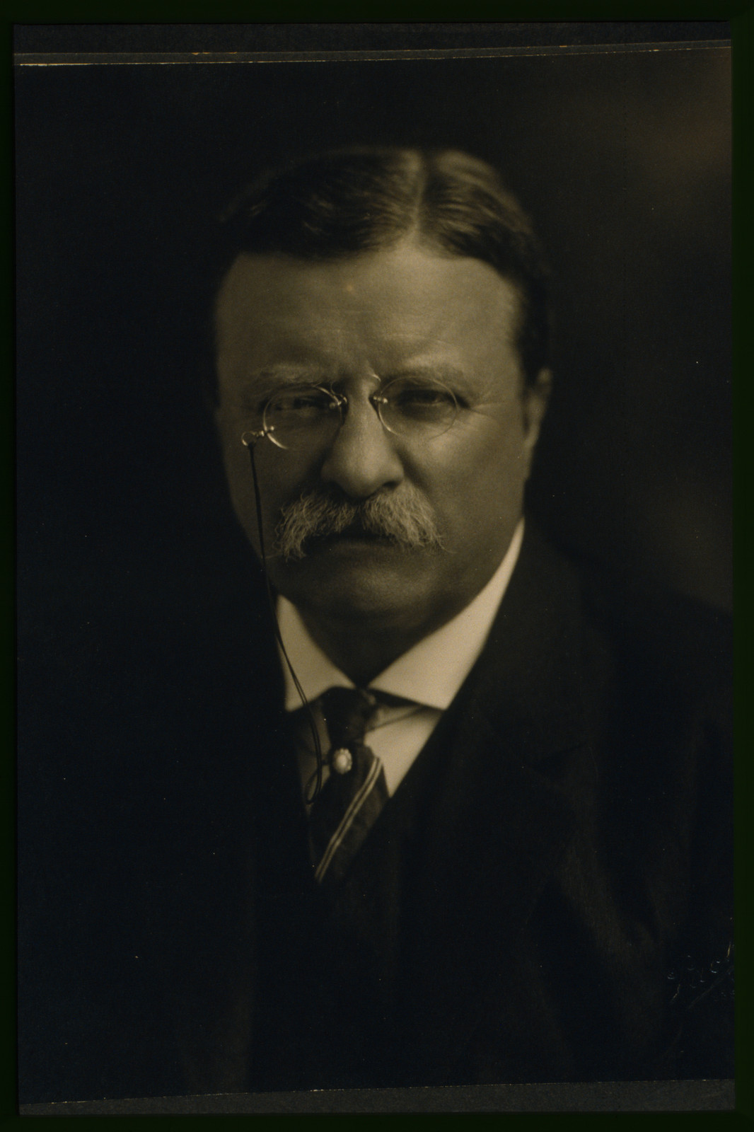[Theodore Roosevelt, head-and-shoulders portrait, facing front] / Pach, New York, Broadway., c1913 Aug. 15. — historic photograph