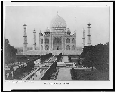 The Taj Mahal - India / from photograph by E.M. Newman.