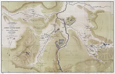 Map of the Lower Geyser Basin of the Upper Madison River