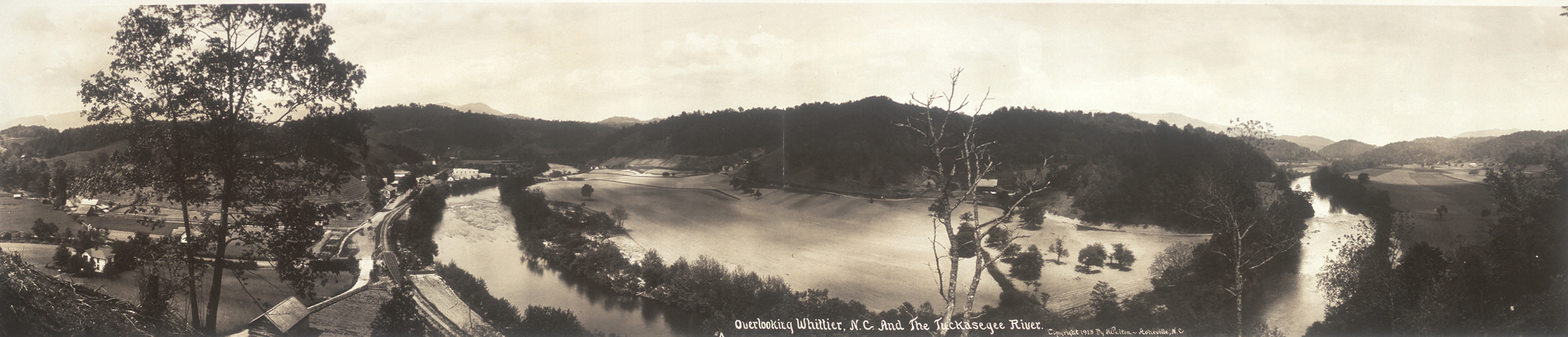 Whittier and Tuckasegee River, North Carolina, 1913, 1913 — historic image