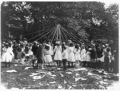 May pole dance, Central Park, New York