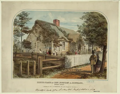 Birth-place of Hon. Stephen A. Douglass, Brandon, Vermont