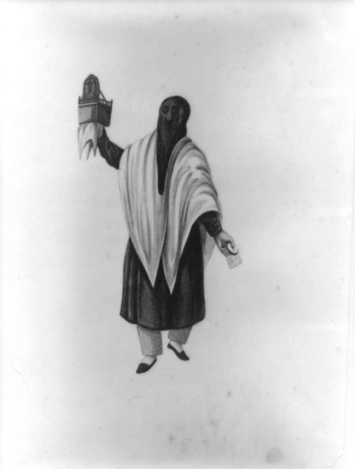 [Penitent in procession, Peru], [between 1830 and 1840] — historic drawing