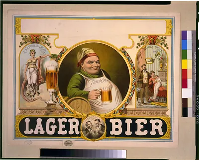 Lager bier / J.Z.(?) Wood ; Mensing & Stecher, lithographers.