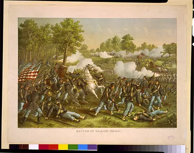 Battle of Wilson's Creek--Aug. 10, 1861--Union (Gen. Lyon) ... Conf. (Gen. McCulloch) ...