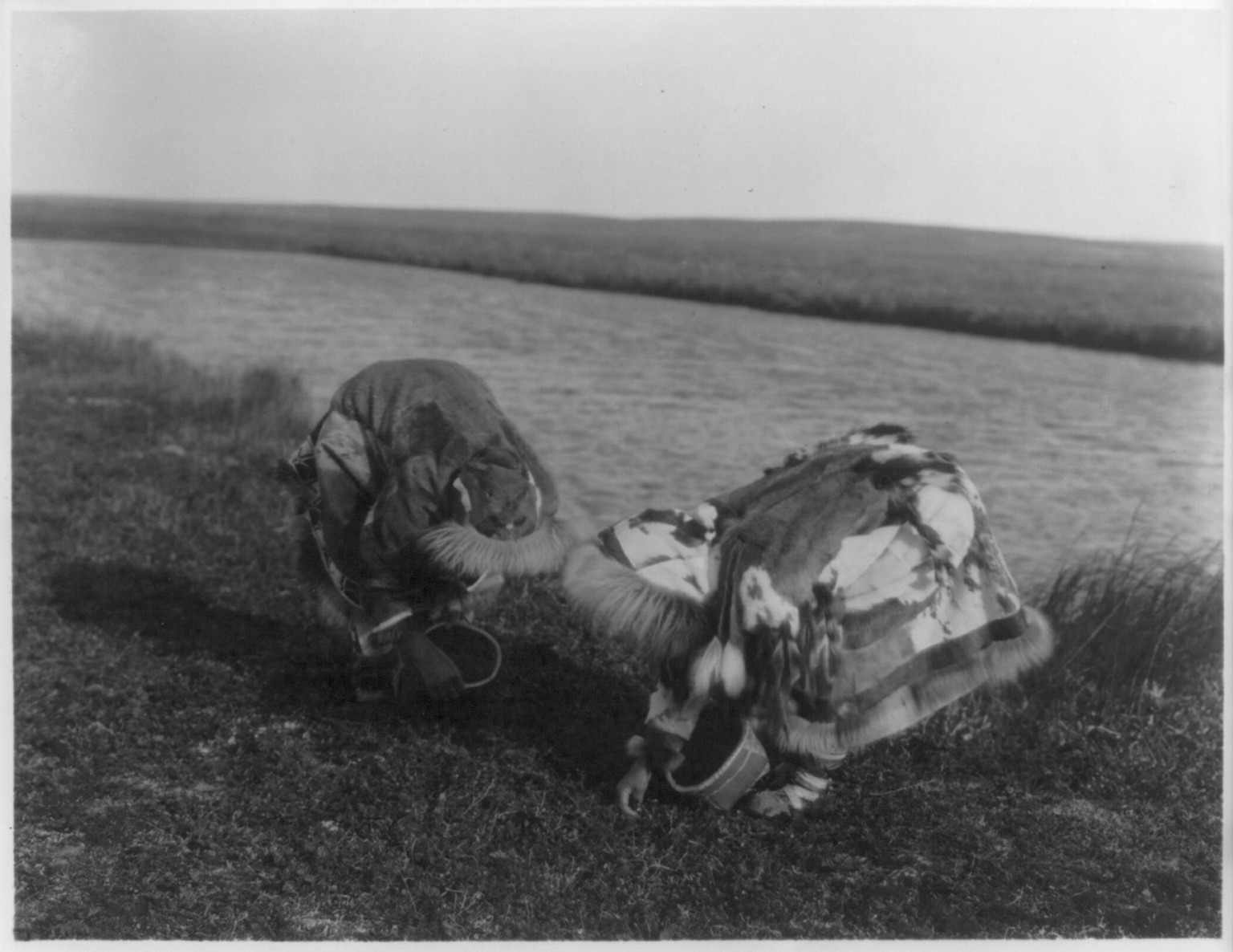 Berry pickers, Kotzebue, c1929 February 28. — historic photograph