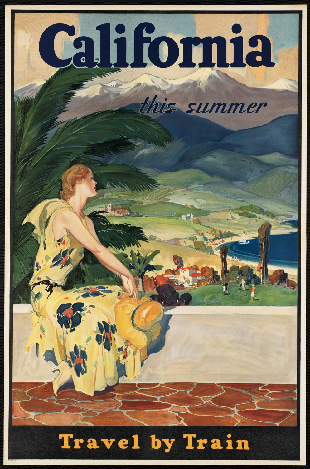 California this summer. Travel by train bpl — historic image