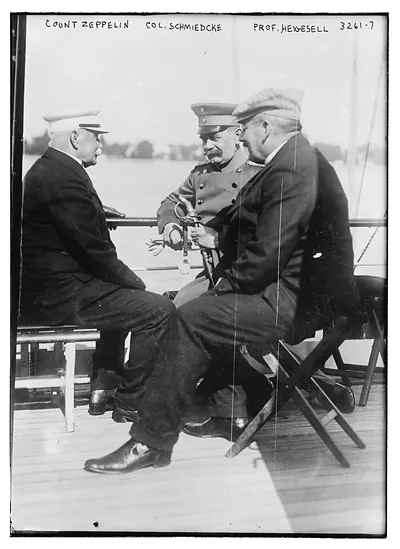 Count Zeppelin, Col. Schmiedcke, Prof. Heigesell