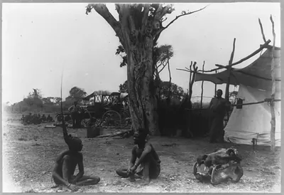 Rhodesia - Kafue(?). Mashukulumbwe headgear