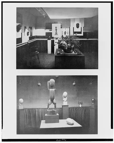Negro art exhibition, November, 1914. Brancusi sculpture, March 1914
