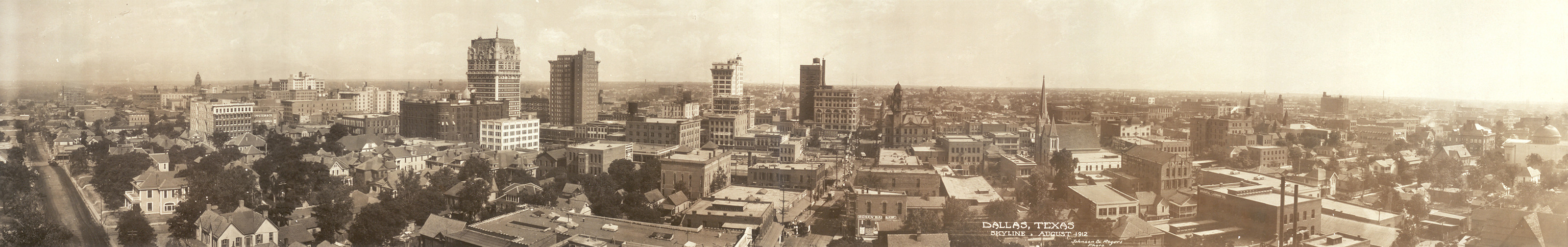 Dallas, Texas skyline, 1912, 1912 — historic image