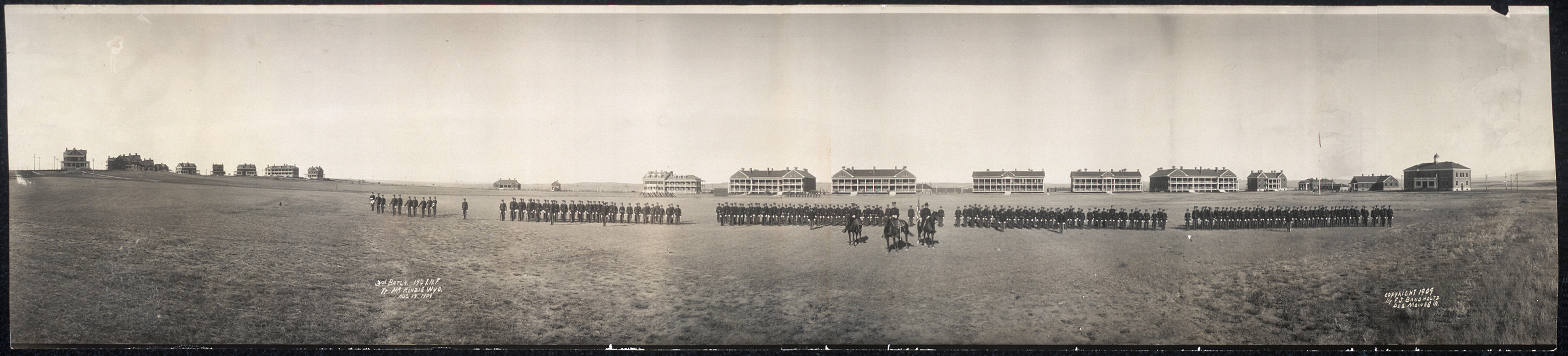3rd Batln 19th INF Ft McKenzie, Wyoming, 1909, 1909 — historic image
