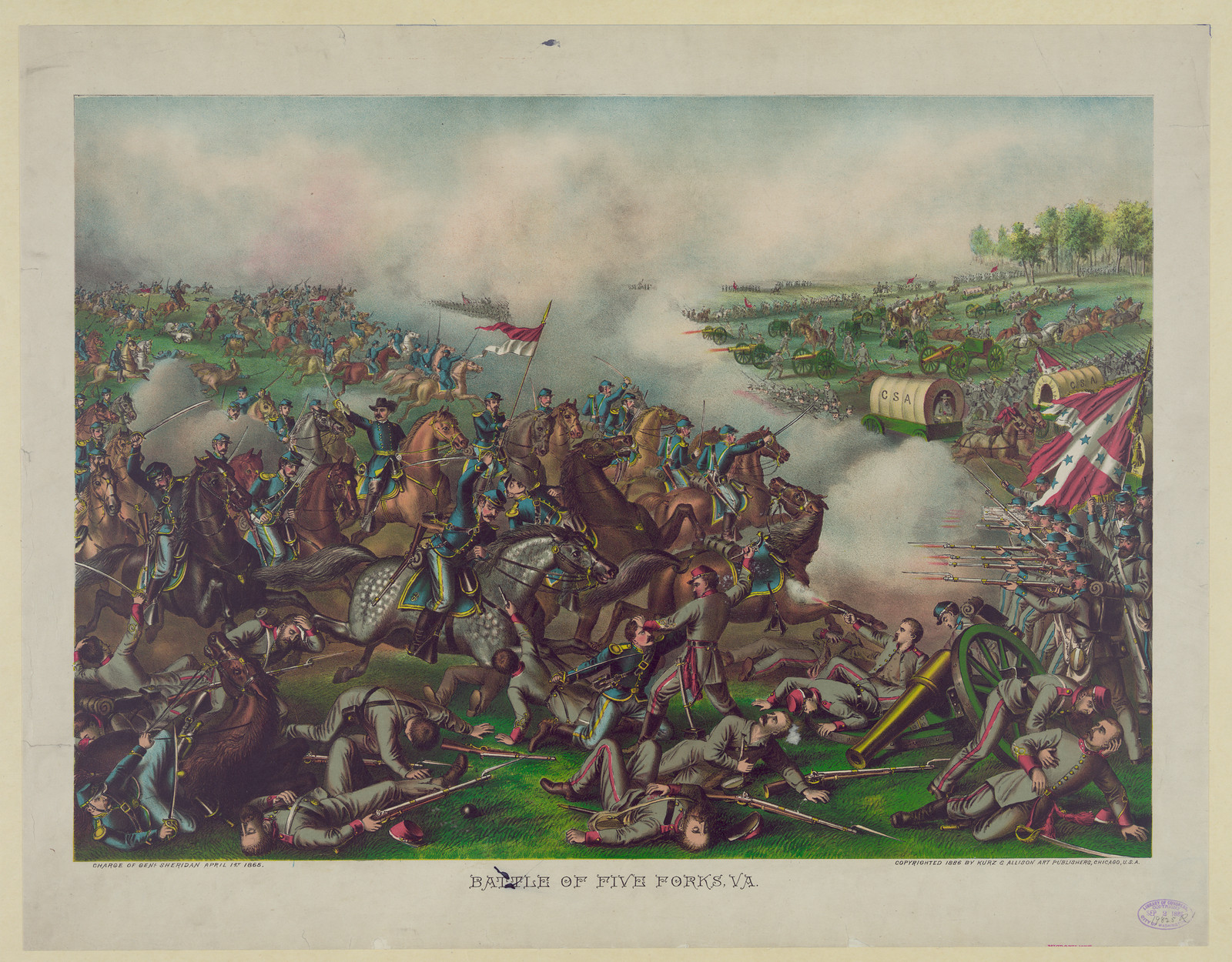 Battle of Five Forks, Va. — historic image