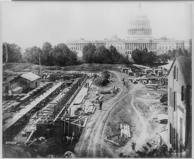 [Library of Congress - Foundation, 1889 (U.S. Capitol in the background)]