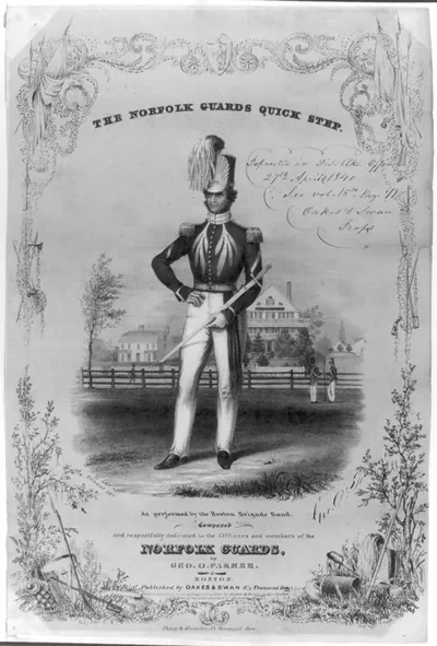 The Norfolk Guards Quick Step, as performed by the Boston Brigade band...