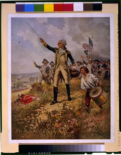 Lafayette's baptism of fire / E. Percy Moran.