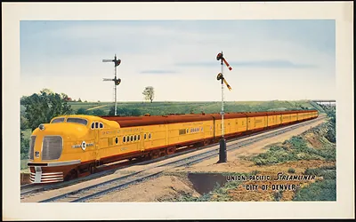 Union Pacific Streamliner 'City of Denver' bpl