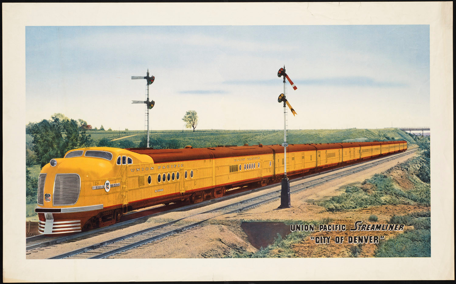 Union Pacific Streamliner 'City of Denver' bpl — historic image