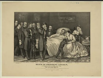 Death of President Lincoln at Washington, D.C., April 15, 1865