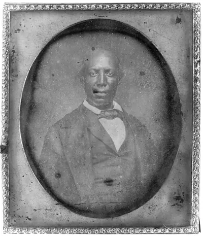 Daguerreotype portrait of a man in an oval mat