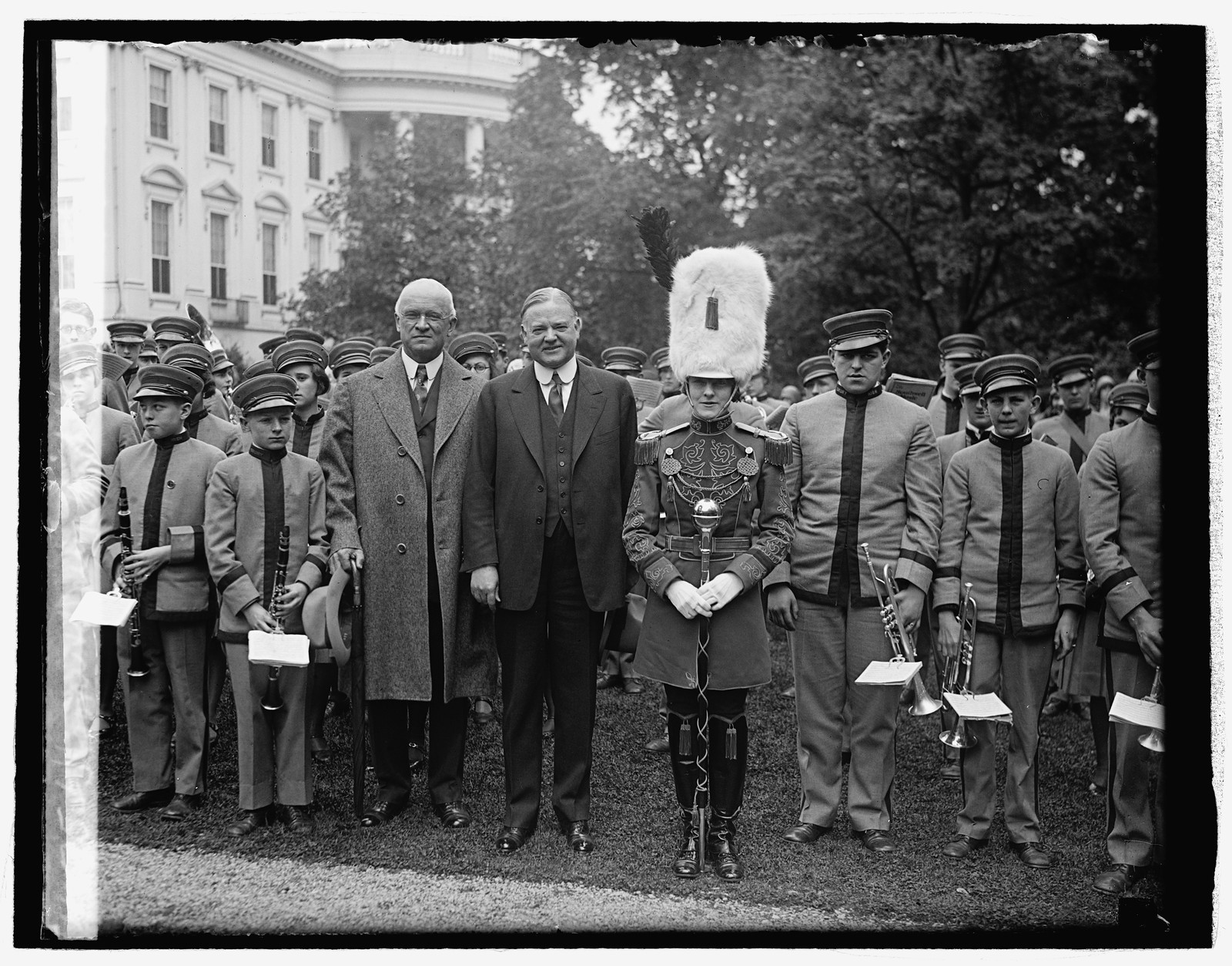 Hoover & Drury High School Band, 5/9/29, [19]29 May 9. — historic photograph