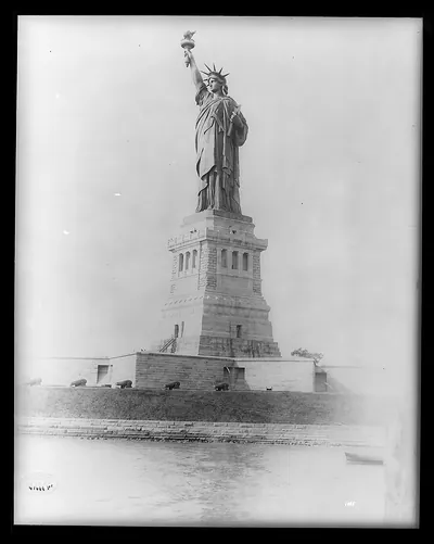 Statue of Liberty enlightening the world, New York Harbor