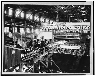 Interior of Coney Island club house