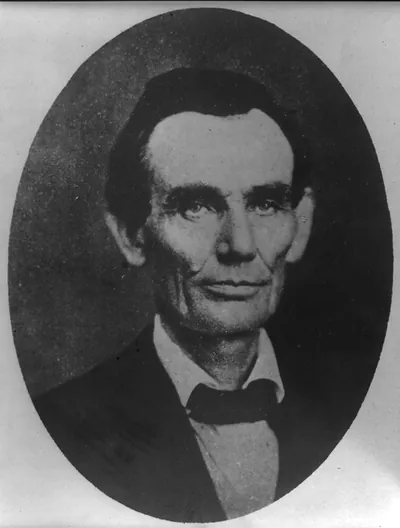 [Abraham Lincoln while a traveling lawyer, taken in Danville, Illinois