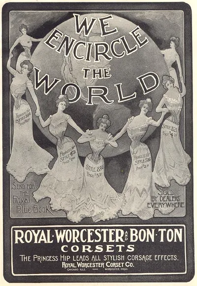 We Encircle the World: Royal Worcester Corset advertisement