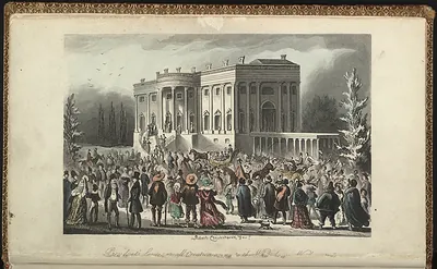 President's Levee, or all Creation going to the White House / Robert Cruikshank fect.