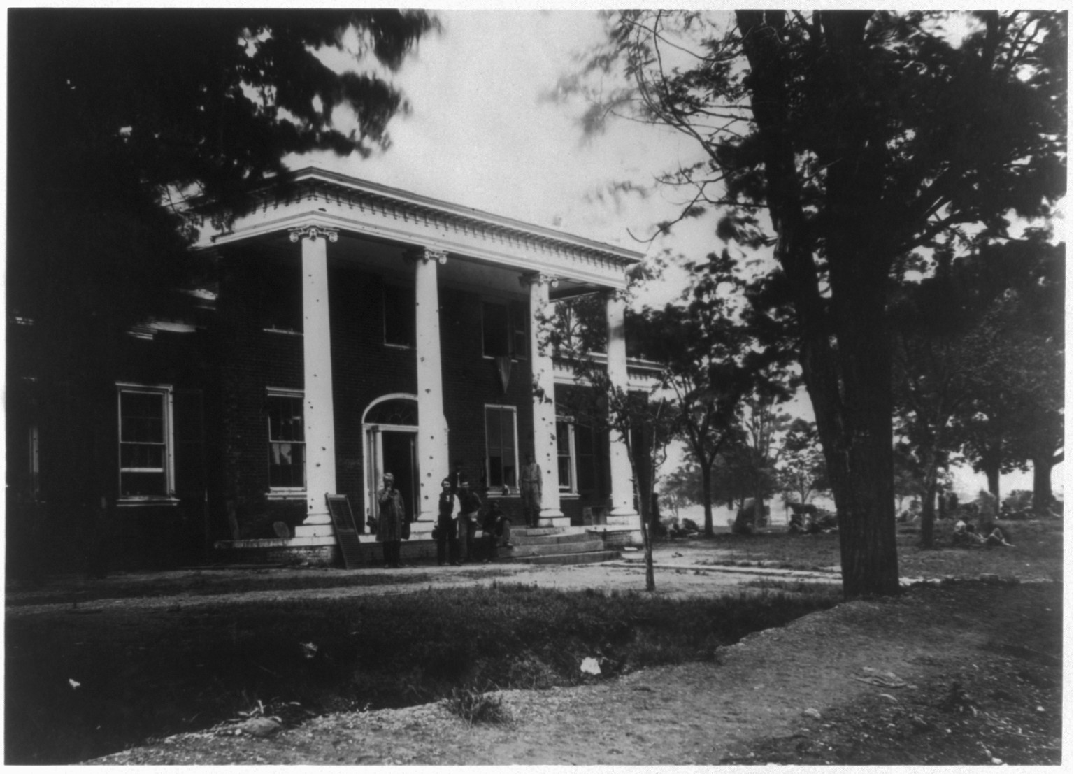 Marie's house, Marie's heights, Fredericksburgh, May 15, 1864. Used as hospital, 1864 May 15. — historic photograph