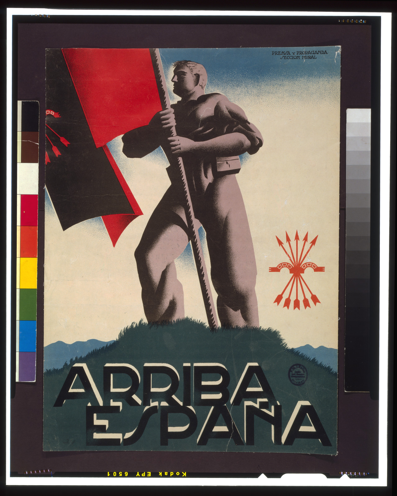 Arriba España, [Bilbao] : Prensa y Propaganda Sección Mural, [between 1936 and 1939] — vintage poster