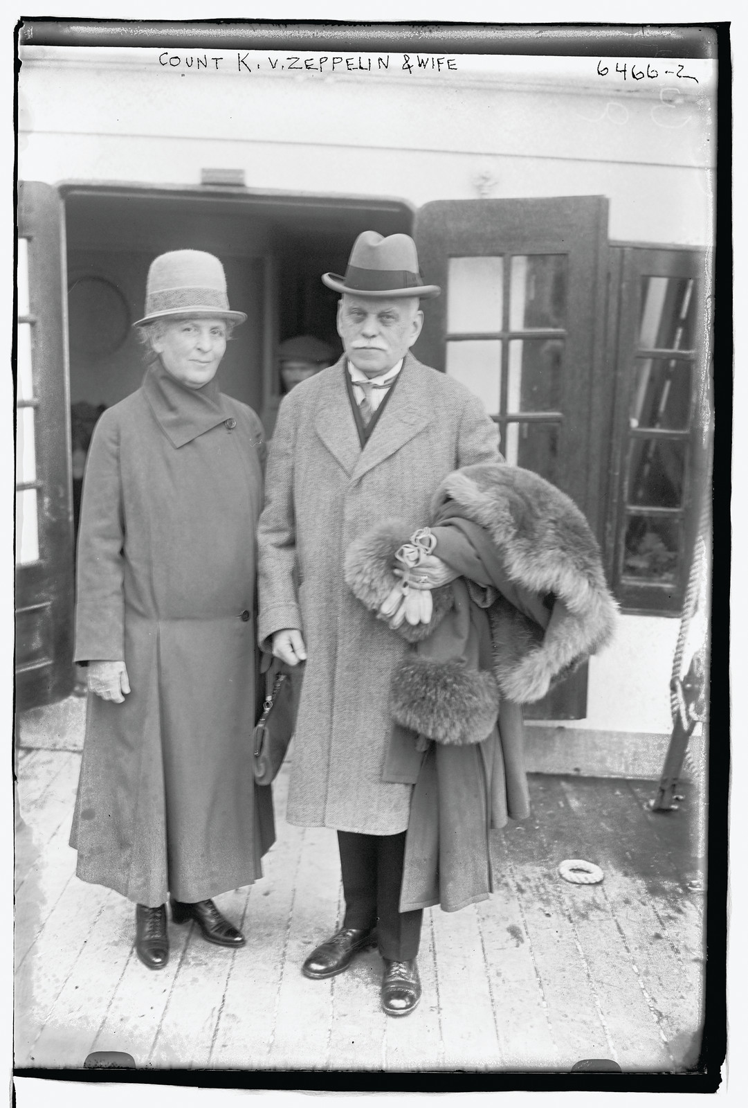 Count Konrad V. Zeppelin & wife, n/a — historic photograph