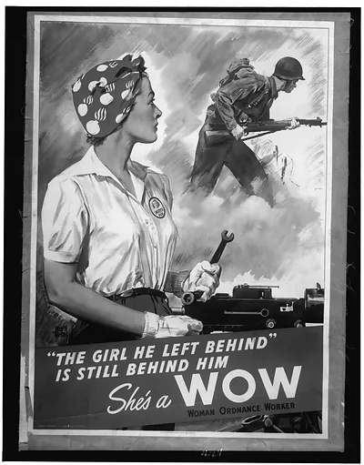 The girl he left behind" is still behind him--She's a WOW / Adolph Treidler."