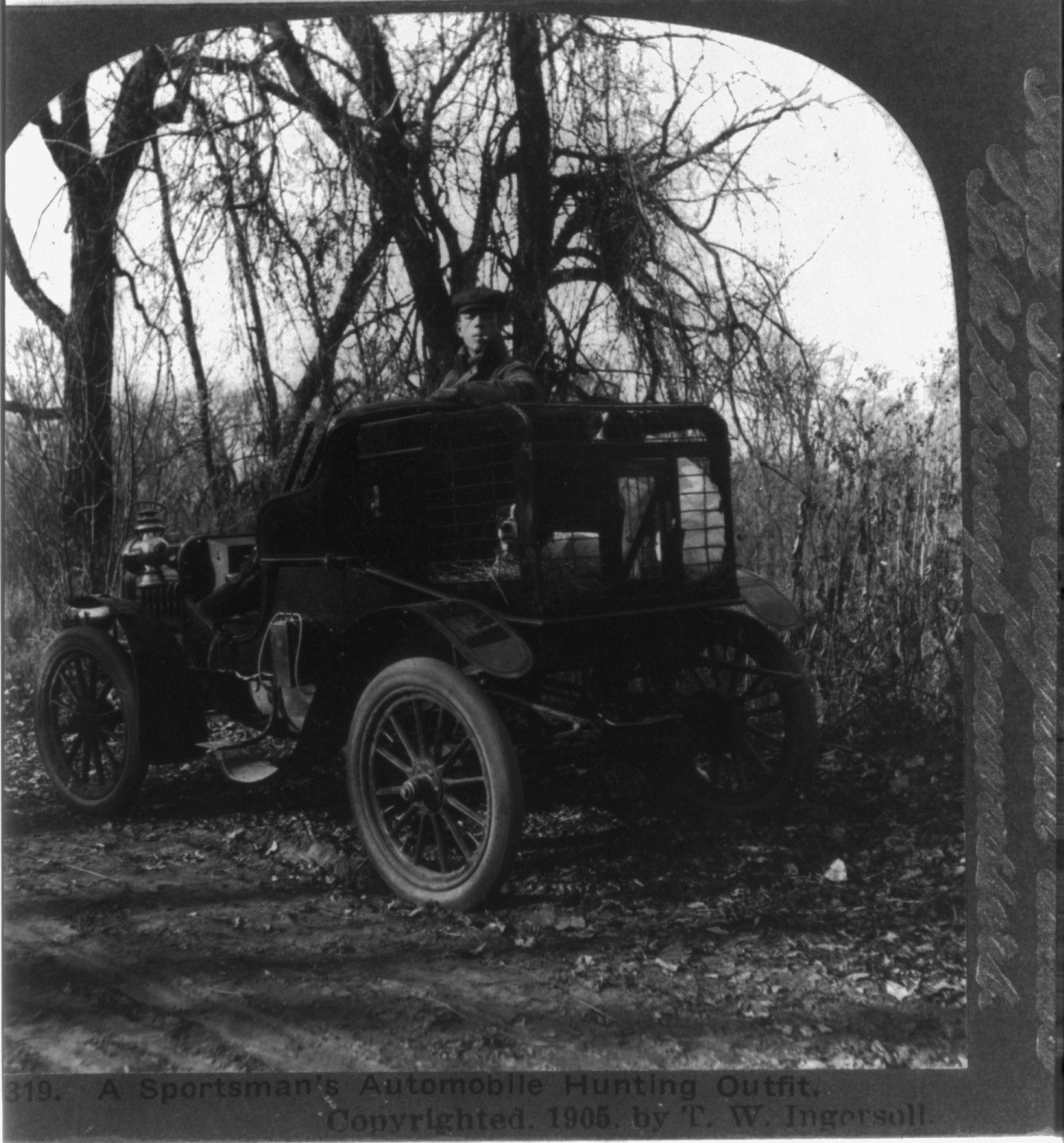 A sportsman's automobile hunting outfit, c1905. — historic photograph