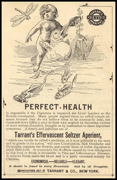 Tarrant's Seltzer Aperient advertisement: Perfect Health