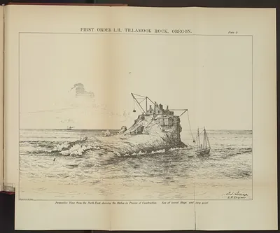 Above print: First Order L.H., Tillamook Rock, Oregon