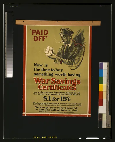 Now is the time to buy something worth having, war savings certificates / Bert Thomas ; Roberts & Leete Ltd., London.
