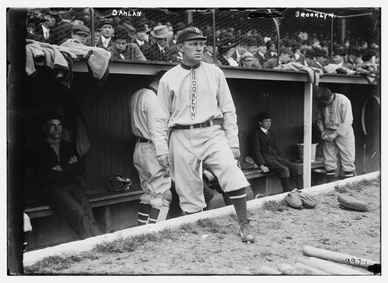 Bill Dahlen, Brooklyn NL (baseball), [1910] — historic photograph