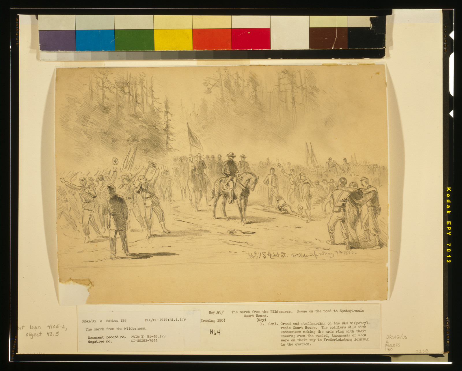 Genl. U.S. Grant at Wilderness, 1864 May 7. — historic drawing