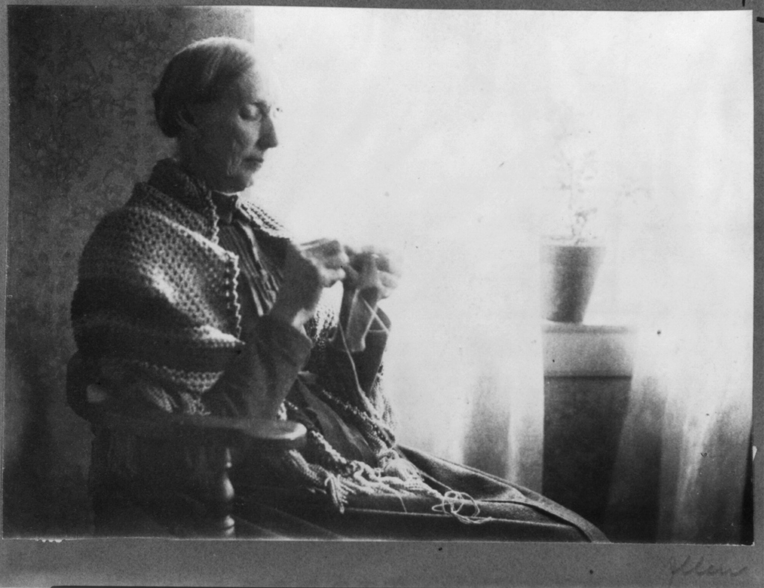 Portrait of the artists' mother / Allen., [between 1890 and 1895] — historic photograph